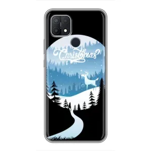Силіконовий бампер на різдво для OPPO A15 (Різдвяний Олень)
