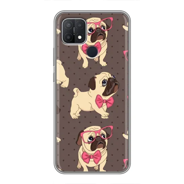 Чехол с рисунком «Собачки Мопсики» для OPPO A15 Чехол с рисунком «Собачки Мопсики» для OPPO A15