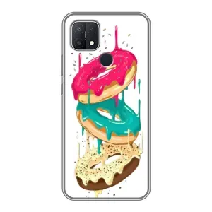 Чехол с изображением вкусной еды для OPPO A15 (Сочные пончики)