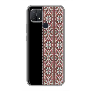 Силиконовый Чехол на OPPO A15 с картинкой Вышиванки (Стильная вишиванка)
