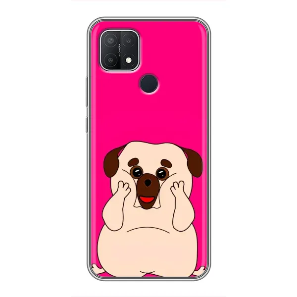 Чехол с рисунком «Веселый Мопсик» для OPPO A15 Чехол с рисунком «Веселый Мопсик» для OPPO A15