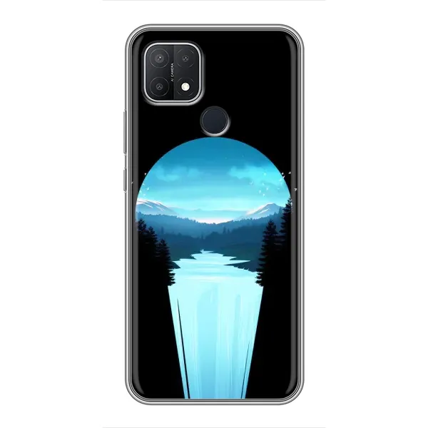 Чехол с рисунком «Синий Водопад» для OPPO A15 Чехол с рисунком «Синий Водопад» для OPPO A15
