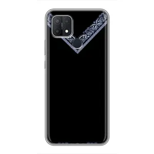 Силиконовый Чехол на OPPO A15 (Воротник вышиванки)