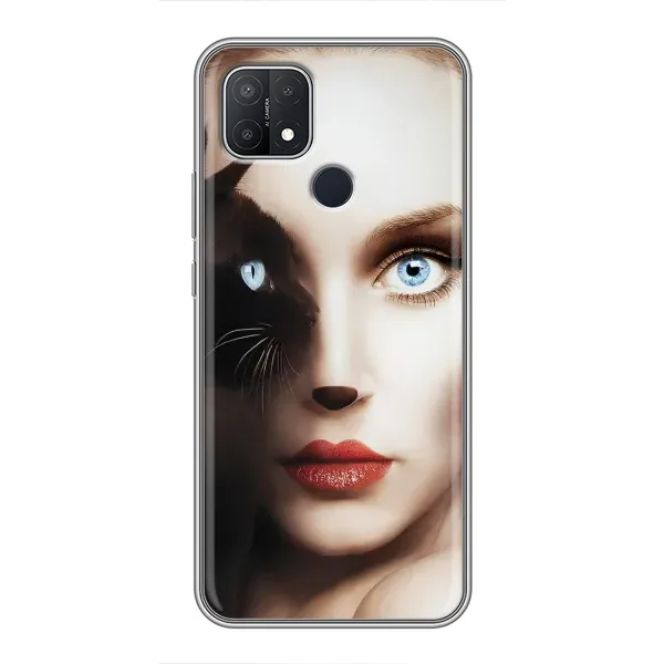 Чехол с рисунком «Женщина кошка» для OPPO A15 Чехол с рисунком «Женщина кошка» для OPPO A15