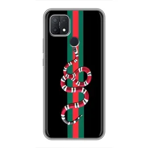 Чохли бренд ГУЧЧІ для OPPO A15 (Змій Гуччі)