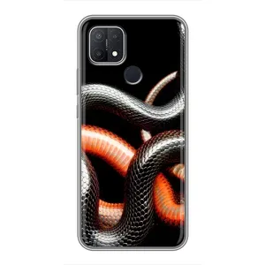 Чехлы с изображением разных животных для OPPO A15 (Змея)