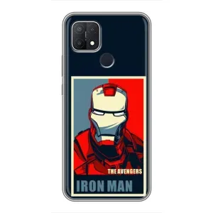 Чехол Супергерой Железный человек на OPPO A15s (Art Iron man)