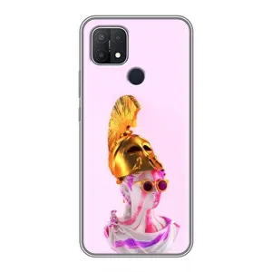 Чохол з Прикольним Принтом на OPPO A15s (АРТ Статуя)
