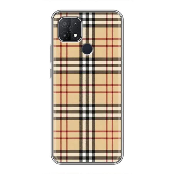 Чехол с рисунком «Burberry стиль» для OPPO A15s Чехол с рисунком «Burberry стиль» для OPPO A15s