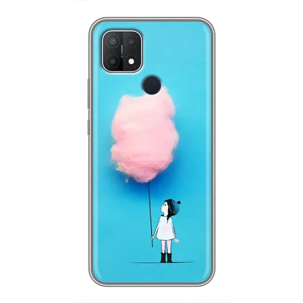 Чехол с рисунком «Девочка с тучкой» для OPPO A15s Чехол с рисунком «Девочка с тучкой» для OPPO A15s