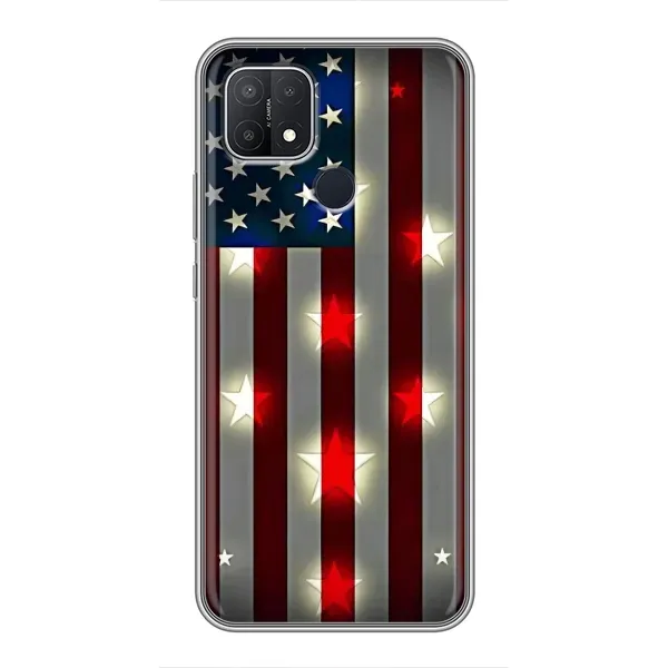Чехол с рисунком «Флаг США 2» для OPPO A15s