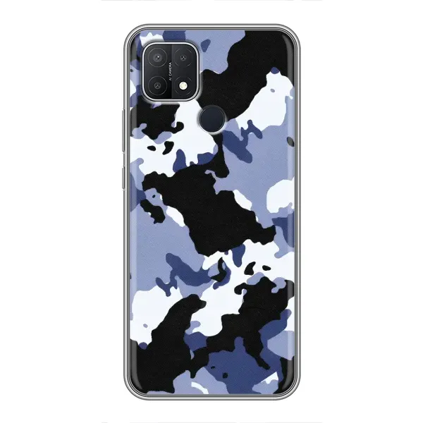 Чехол с рисунком «Камуфляжный Серый» для OPPO A15s Чехол с рисунком «Камуфляжный Серый» для OPPO A15s