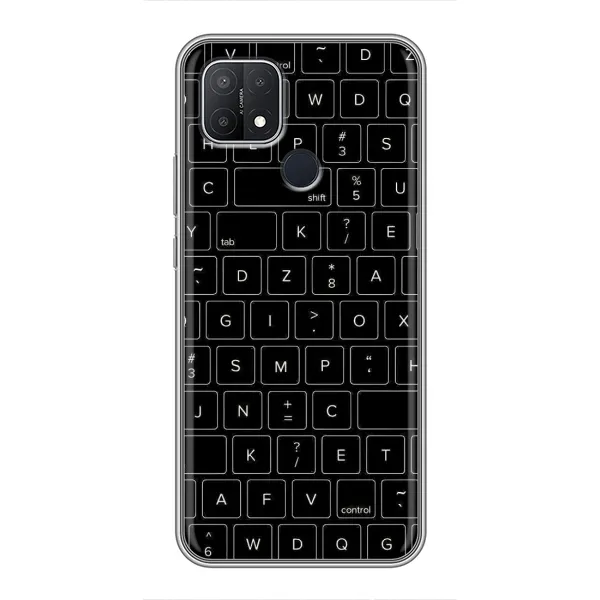 Чехол с рисунком «Клавиатура» для OPPO A15s