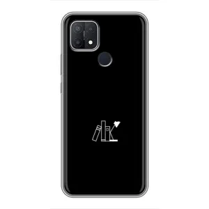 Чехол с картинками на черном фоне для OPPO A15s (Книжки)