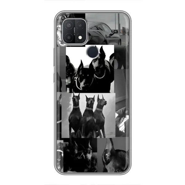 Чехол с рисунком «Коллаж Доберман» для OPPO A15s Чехол с рисунком «Коллаж Доберман» для OPPO A15s