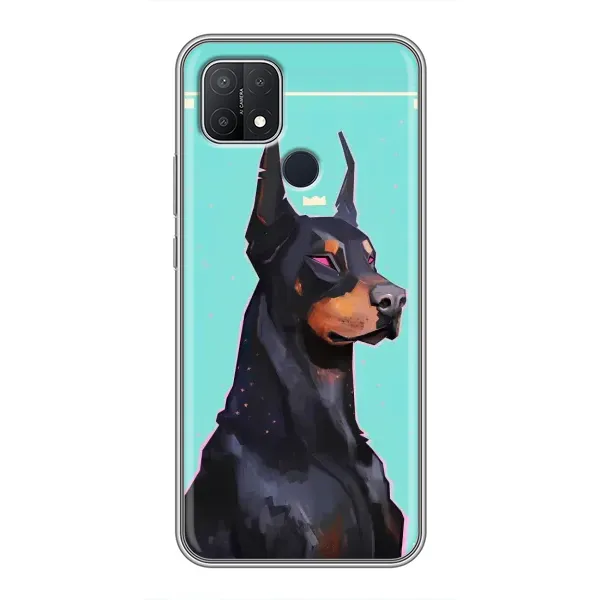 Чехол с рисунком «Король доберман» для OPPO A15s Чехол с рисунком «Король доберман» для OPPO A15s