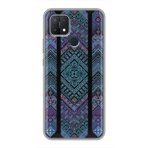 Силиконовый Чехол на OPPO A15s (Крутой орнамент)