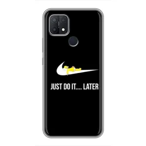 Силіконовый Чохол на OPPO A15s з картинкою НАЙК (Later)