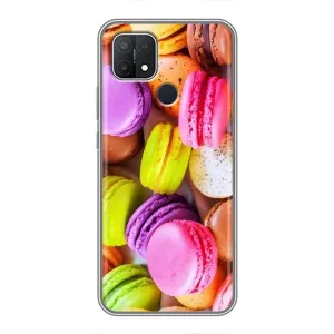Чохол з зображенням смачної їжі для OPPO A15s (Макаруни)