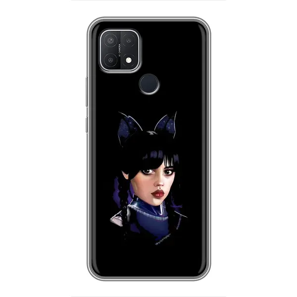 Чехол с рисунком «Милая Уэнсдей» для OPPO A15s Чехол с рисунком «Милая Уэнсдей» для OPPO A15s