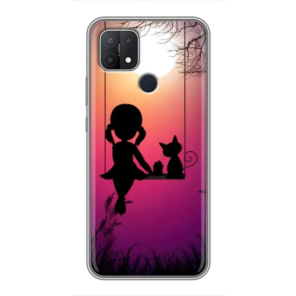 Чехол с рисунком «На качели» для OPPO A15s Чехол с рисунком «На качели» для OPPO A15s