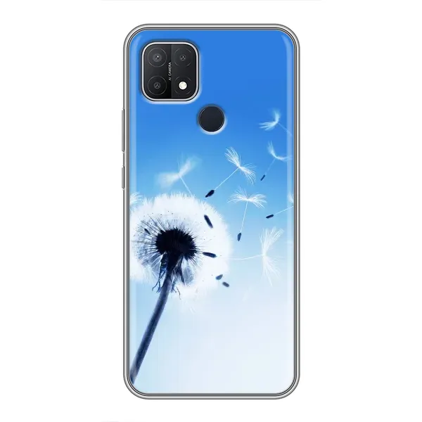Чехол с рисунком «Одуванчик на голубом» для OPPO A15s Чехол с рисунком «Одуванчик на голубом» для OPPO A15s