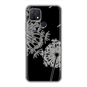 Силіконовий Чохол з кульбабками на OPPO A15s (Кульбаба)