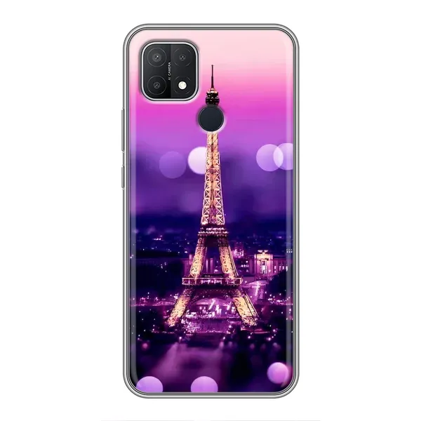 Чехол с рисунком «Париж башня» для OPPO A15s Чехол с рисунком «Париж башня» для OPPO A15s