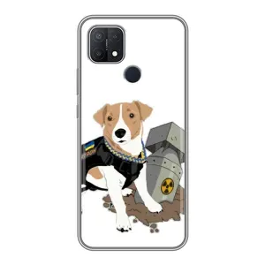 Чехол с принтом Собаки Патрон для OPPO A15s (Пёс Патрон с ракетой)