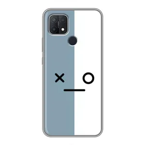 Чехол с рисунком «Серо-белый» для OPPO A15s