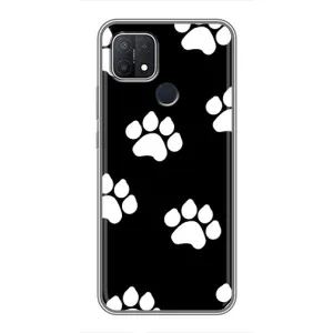 Бампер для OPPO A15s з картинкою "Песики" (Сліди собак)