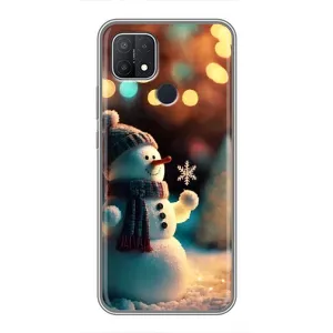 Чохли на Новий Рік OPPO A15s (Сніговик святковий)