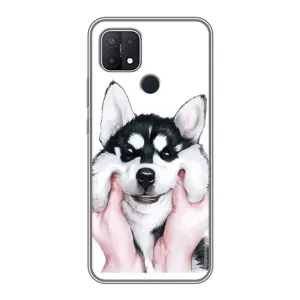Бампер для OPPO A15s з картинкою "Песики" (Собака Хаскі)