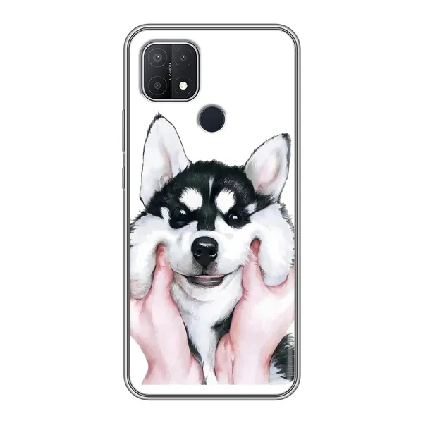 Чехол с рисунком «Собака Хаски» для OPPO A15s Чехол с рисунком «Собака Хаски» для OPPO A15s