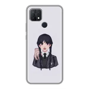 Чехлы с принтом Уэнсдей на OPPO A15s (Вещь Венсдей)