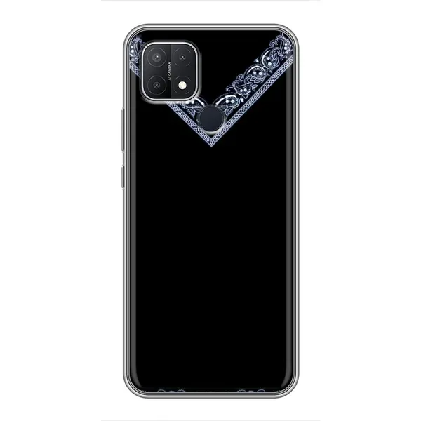 Чехол с рисунком «Воротник вышиванки» для OPPO A15s