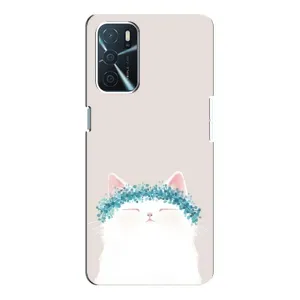 Чохол на тематику: Коти для OPPO A16 (Білий котик)