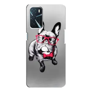Чохол (ТПУ) Милі песики для Oppo A16 (Бульдог в окулярах)