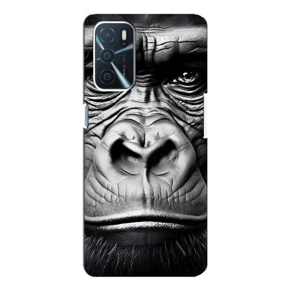 Чехол с рисунком «Черная обезьяна» для OPPO A16