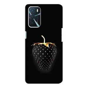 Чохол з зображенням смачної їжі для Oppo A16 (Чорна полуниця)