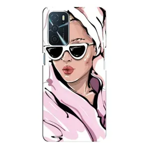 Чехол с картинкой Модные Девчонки Oppo A16 (Девушка в халате)