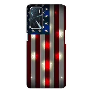 Чехол Флаг USA для Oppo A16 (Флаг США 2)