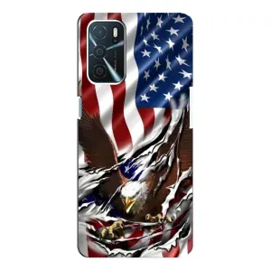 Чехол Флаг USA для Oppo A16 (Флаг USA)