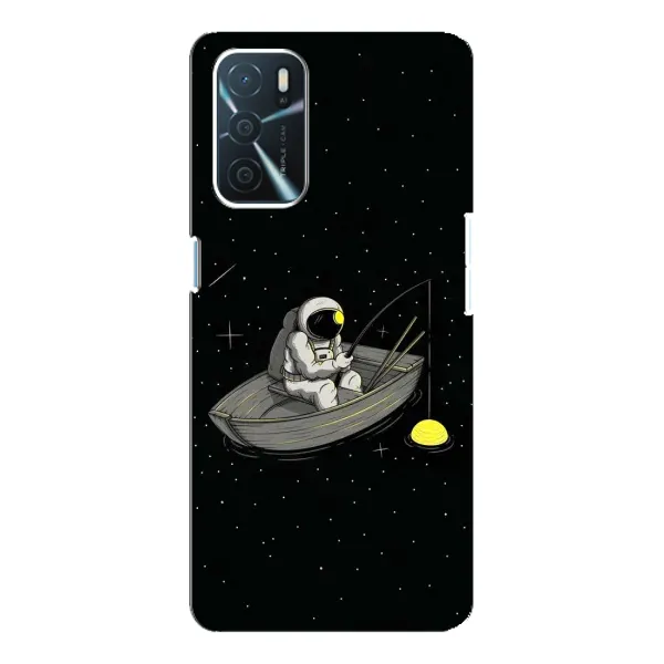 Чохол з малюнком «Космонавт на рибалці» для OPPO A16 Чохол з малюнком «Космонавт на рибалці» для OPPO A16