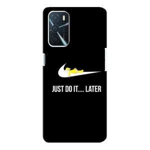 Силиконовый Чехол на Oppo A16 с картинкой Nike (Later)