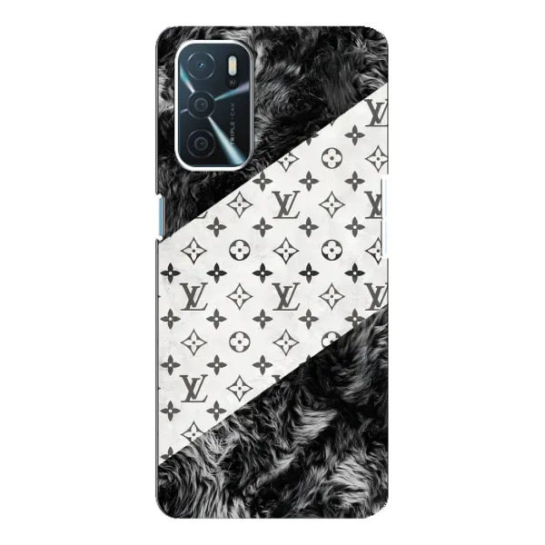 Чехол с рисунком «LV на белом» для OPPO A16