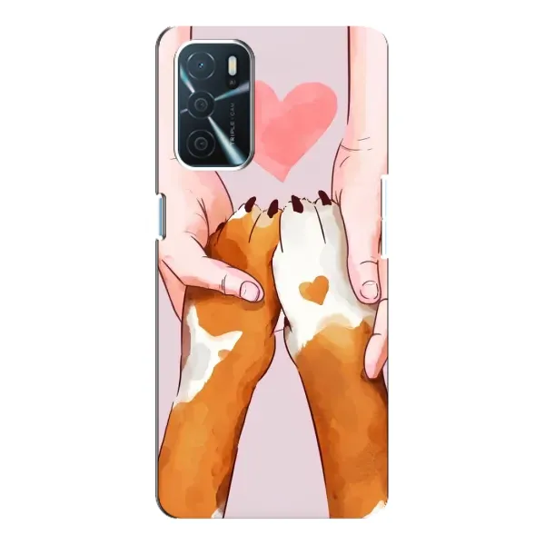 Чехол с рисунком «Любовь к собакам» для OPPO A16 Чехол с рисунком «Любовь к собакам» для OPPO A16