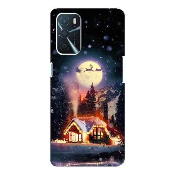 Чехол с рисунком «Настроение зимнее» для OPPO A16
