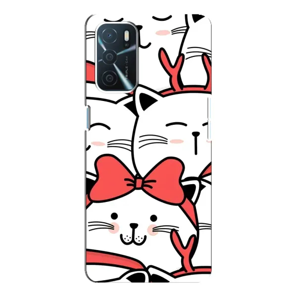 Чехол с рисунком «Новогодние котики» для OPPO A16 Чехол с рисунком «Новогодние котики» для OPPO A16