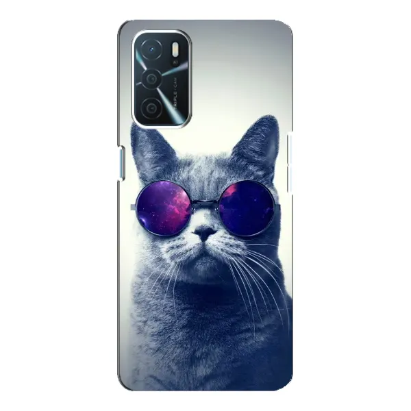 Чехол с рисунком «Стильный КОТ» для OPPO A16 Чехол с рисунком «Стильный КОТ» для OPPO A16